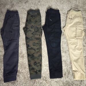 Bundle of Four H&M Skinny Fit Cargo Joggers